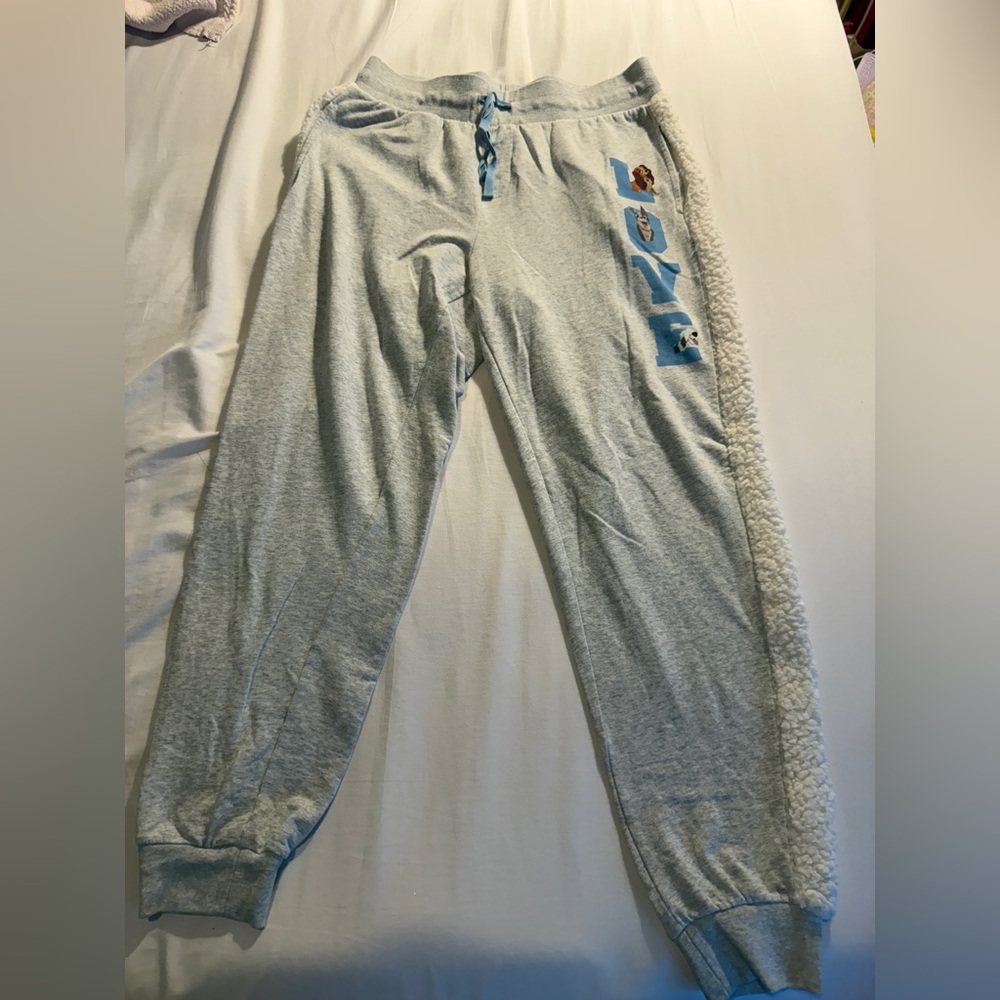 Disney store dogs LOVE Gray Joggers US L